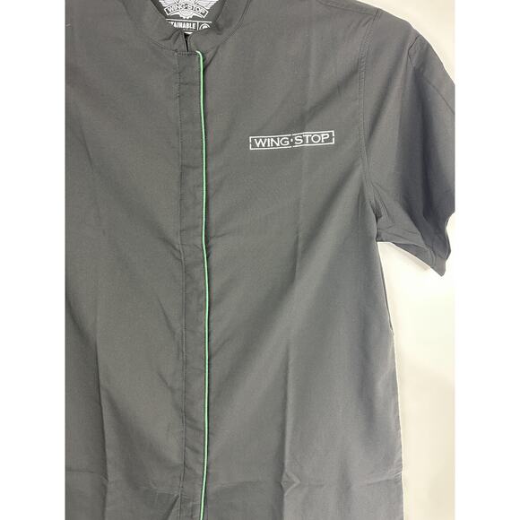 NEW Wingstop Restaurant Employee Uniform Short Sleeve Shirt Black Ladies Large - Picture 4 of 7